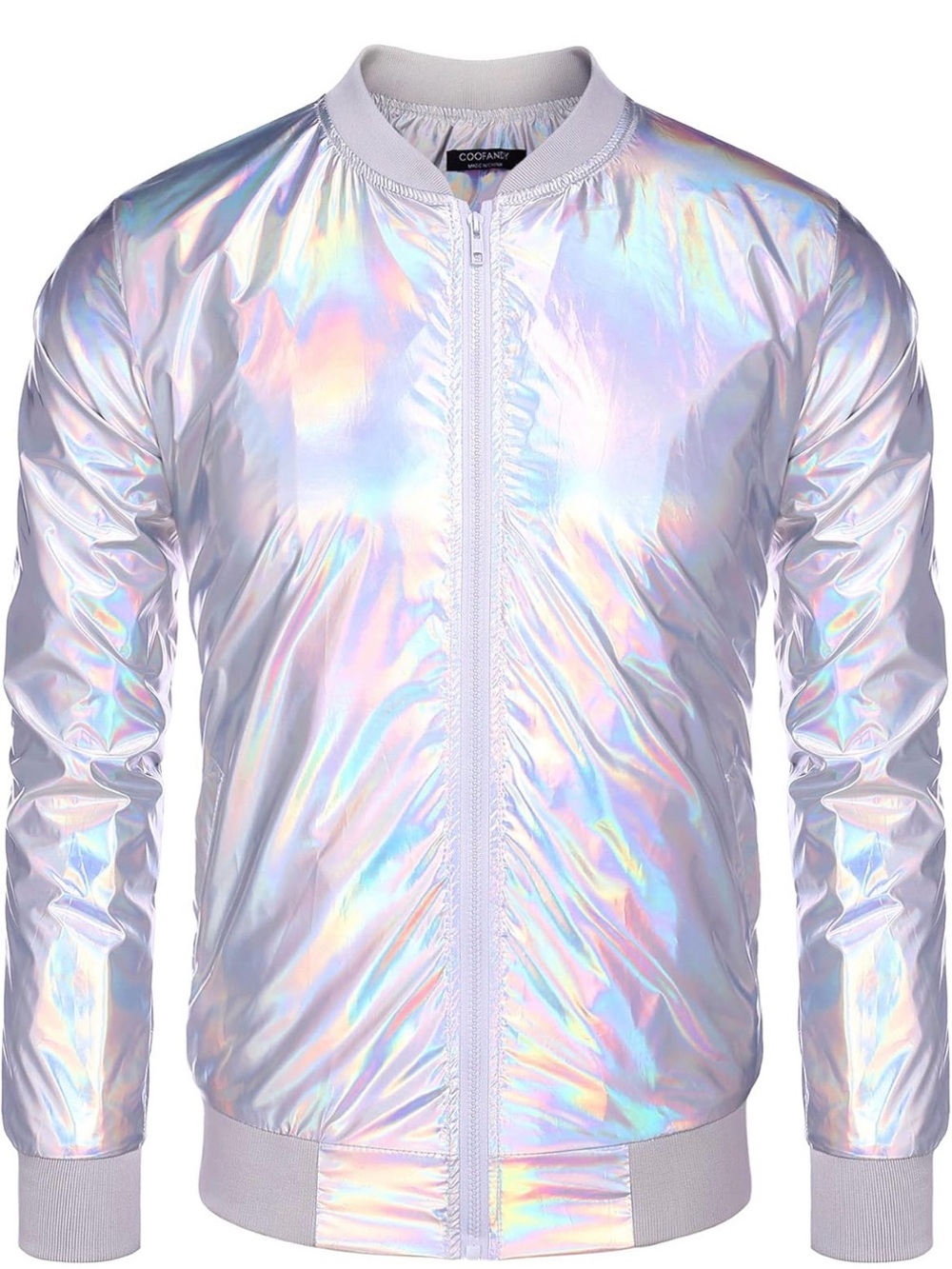 Men’s Silver Bomber Jacket